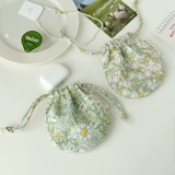 Мешочек, небольшая сумка, маленькая сумка-органайзер, кошелек, орхидея, популярно в интернете, увеличенная толщина