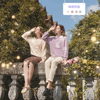 香影 Осенняя толстовка, модный бархатный комплект, коллекция 2021, в корейском стиле, плюшевая