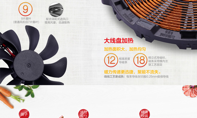 bếp điện từ và bếp hồng ngoại Midea beauty C21-RH2133S Bếp điện từ thông minh nồi lẩu thông minh Bếp điện từ bếp lửa bếp từ boss
