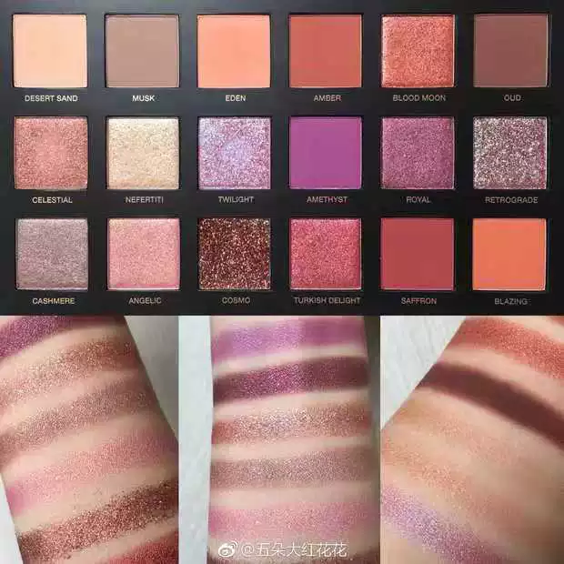 Tóc thứ hai! Huda beauty2018 bóng mắt mới Khay phấn mắt màu nude mới