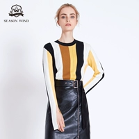 季候风 Лонгслив, дизайнерский свитер, три цвета, по фигуре