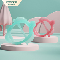Cartoon gum bracelet baby anti-eating hand artifact baby bite music stop eating finger anti-drop silicone can be boiled