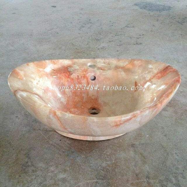 Fine Art Basin High-grade Wood Grain Marble Pattern Counter Basin Art Basin Wash Basin Wash Basin Wash Basin