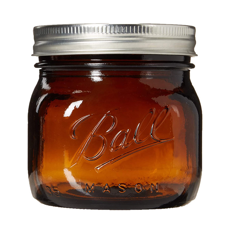 Ball Mason Jar American-Style Tobacco Tea Leaf Tea-Colored Light-Proof Brown Mason Jar Moisture-Proof Sealed Jar