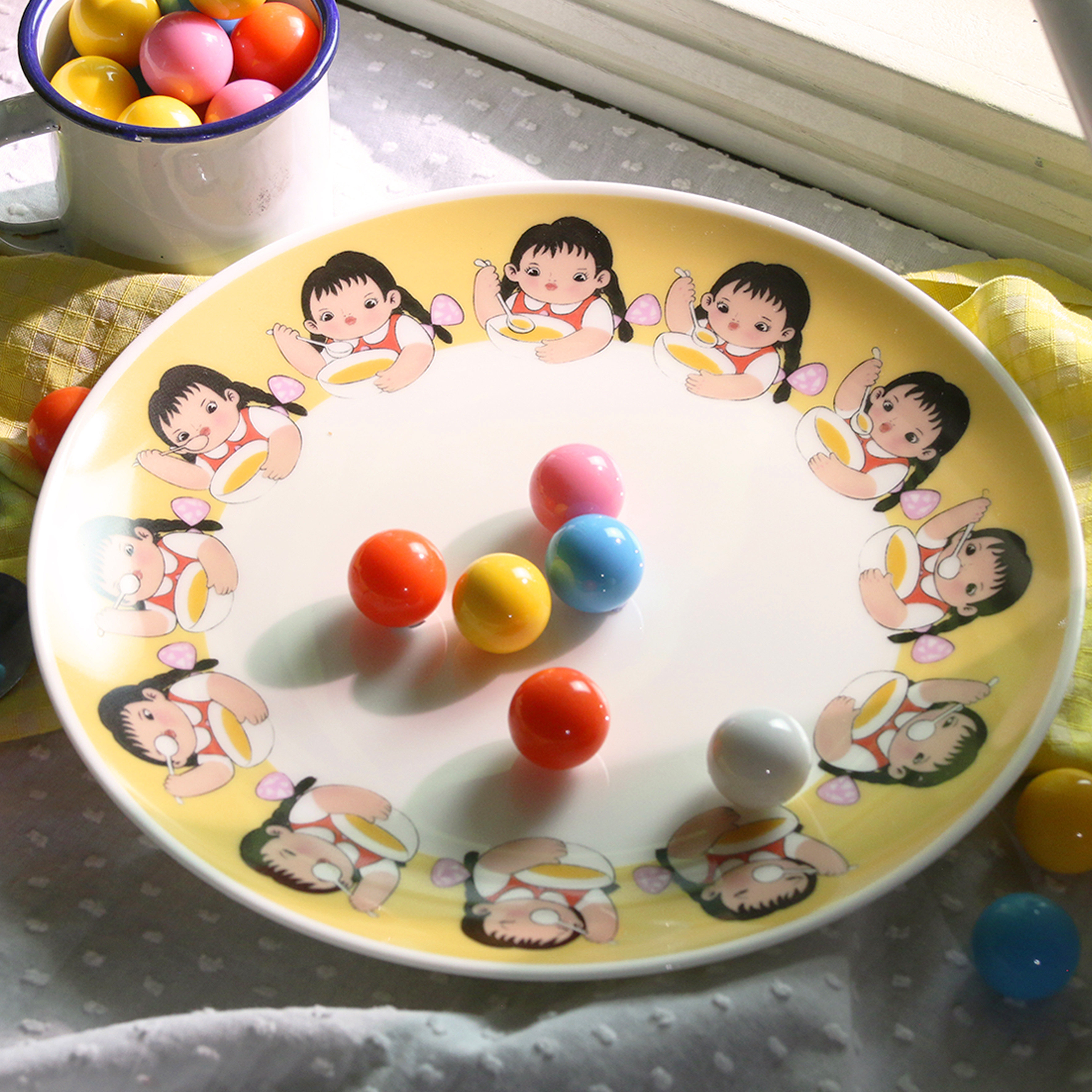 Unlimited Department Store Building Original Design New Product Recommendation Fernach Anime Pan Cute Creative Gift Bone Porcelain Tableware