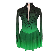 Figure skating clothing for adults and children customized Costen spandex mesh grade examination performance clothing competition training womens skirt