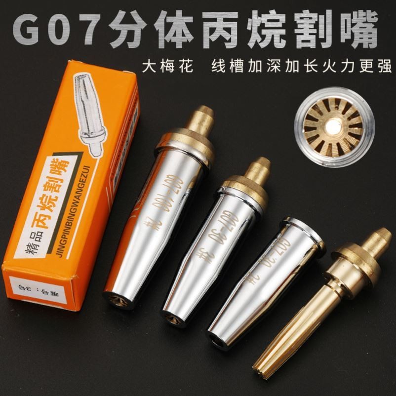 Two-type cutting nozzle stainless steel liquid gas G07-30 100300 type cutting gun head propane gas cutting and cutting nozzle welding