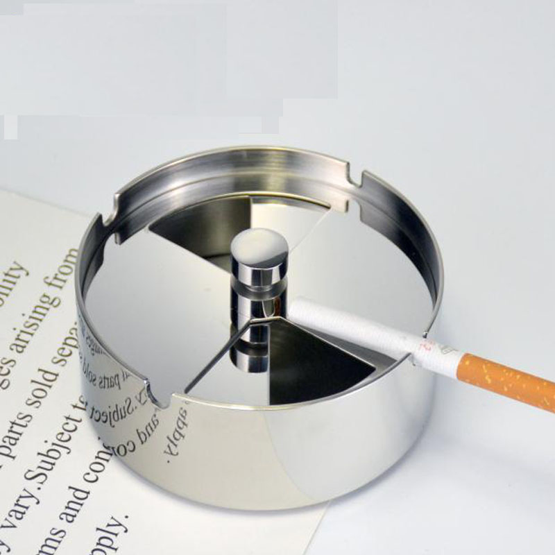 Hard Hand-Sensed Stainless Steel Circuit Windproof Circular Large Household Bar Tobacco High-end Rotary Circuit