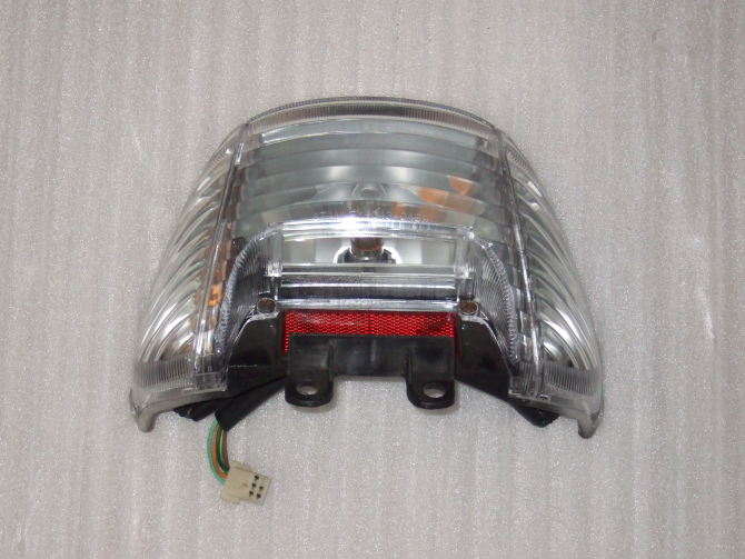 DIOZX34 Period 35 Period 38 Post Rear Tail Light Assembly Rear Fender Rear Brake Light Assembly White Hull