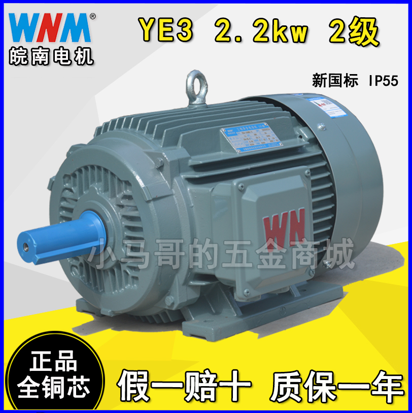 Anhui Anhui South Motor New National Standard Level 2 2KW 2 Class YX3 YE3-90L-2 Original Copper