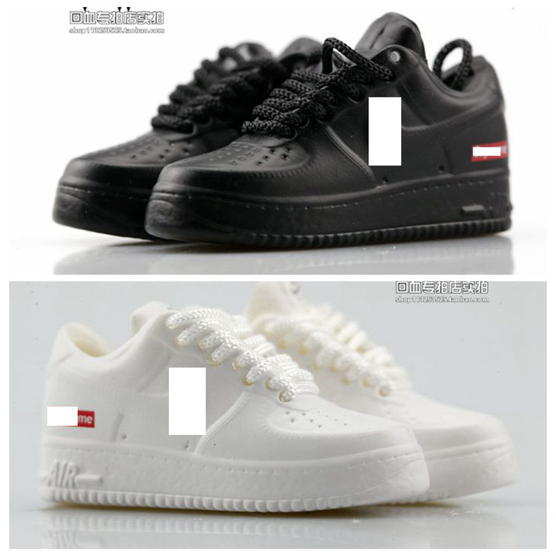 1/6 Scale Action Figure Sneakers Model Air Force 1 Black and White Shoes Cannot Be Worn by Real People Af1 1/6 Scale Action Figure Sneakers Model Air Force 1 Black and White Shoes Cannot Be Worn by Real People Af1