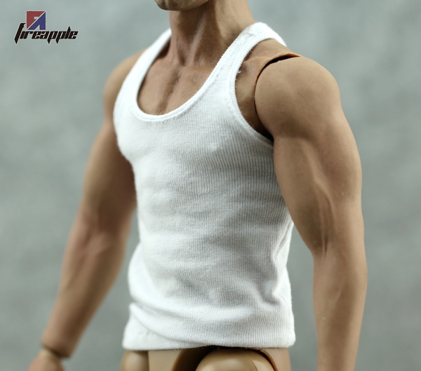 1/6 Scale Action Figure Wolverine Male Vest Underwear Muscle Body Wearable White