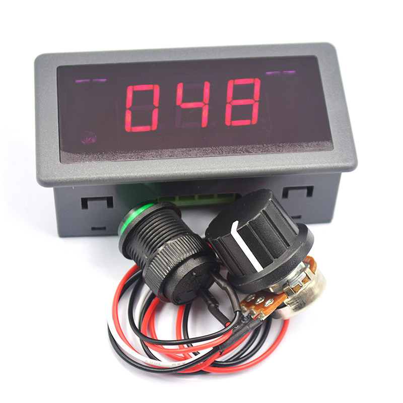 Motor Speed Regulator Ccm5D Digital Display Dc Motor Controller Pwm Speed Control Switch 6V12V24V