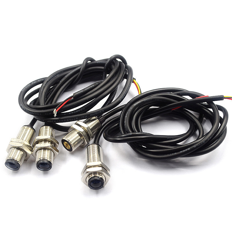 M12 Laser Through-Beam Photoelectric Switch Infrared Photoelectric Sensor Proximity Switch Sensor Infrared Through-Beam Tube Normally Open