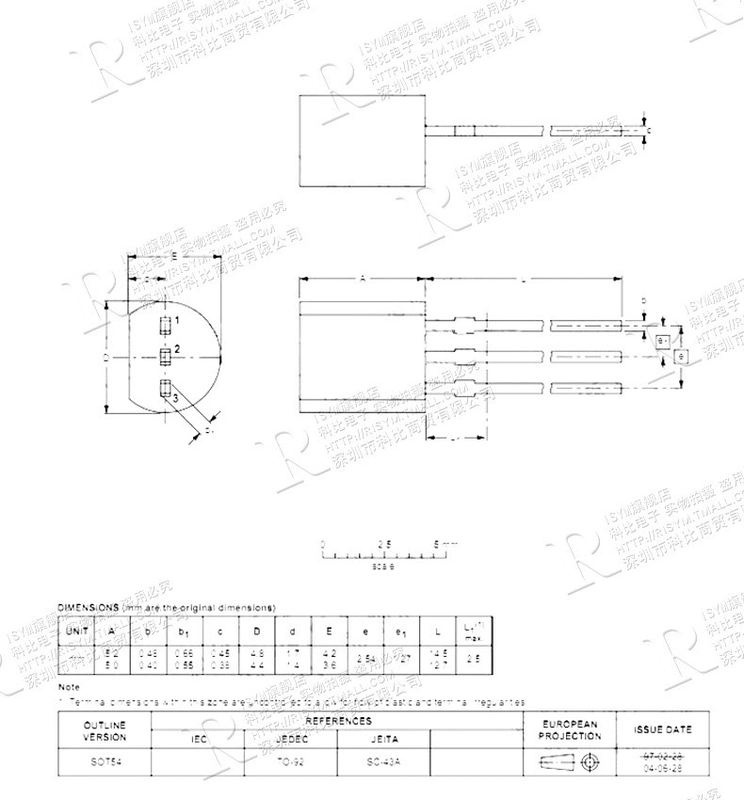 Transistor điều khiển silicon một chiều BT169D 400V/0.8A plug-in thyristor TO-92 10 miếng