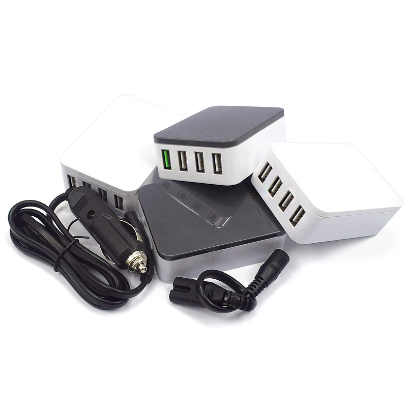 Car and Marine Multi-Port USB Charger with Fast Charging Dc12V24V36V Input and Safety Protection 4U36