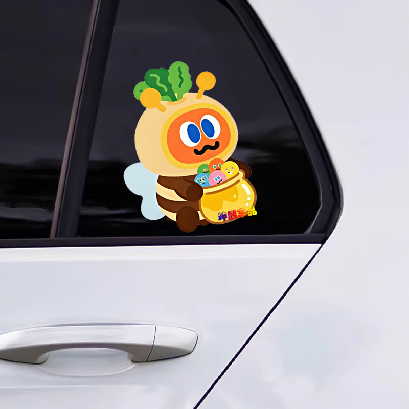 Mayday Mojo Family Garden Pure Rabbit Bee Cute Decoration Car Sticker Electric Scooter Luggage Sticker