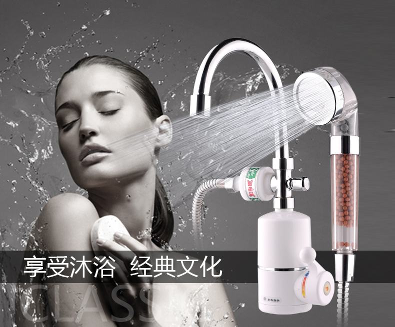 hệ thống nước nóng năng lượng mặt trời Amway là vòi hoa sen điện nóng vòi sen nước nóng nhanh sưởi ấm nước nóng nhà bếp tắm vòi sen sử dụng kép Bao bình nước nóng lạnh mini