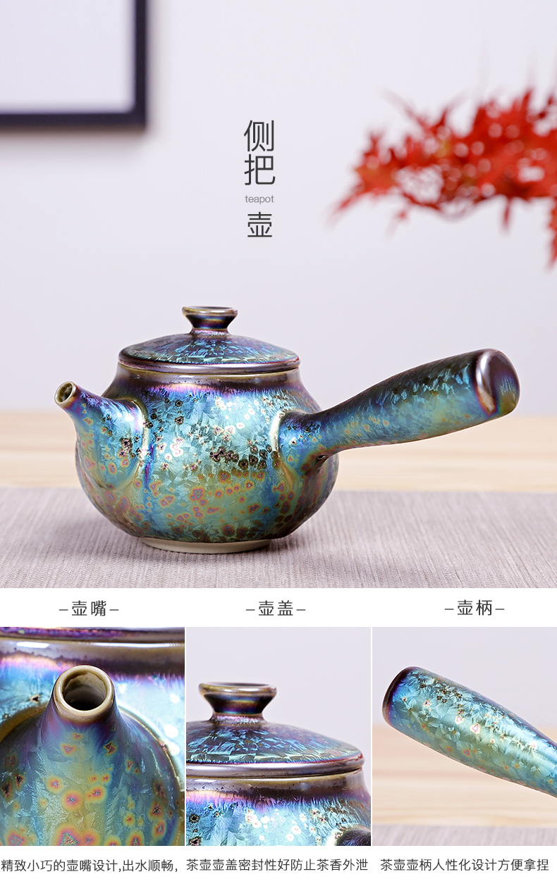 Friends is a complete set of kung fu tea set of ceramic tea set the teapot teacup tea sea built home office gift tea set