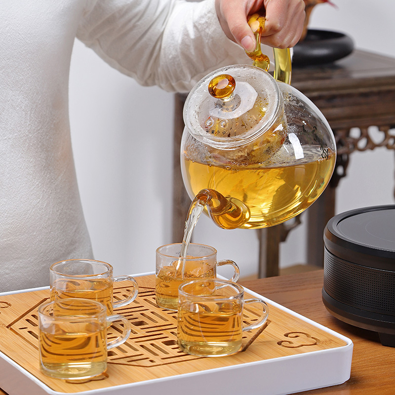 Friend is heat - resistant glass tea set electric TaoLu cooking tea stove household kettle scented tea pu - erh tea with the teapot