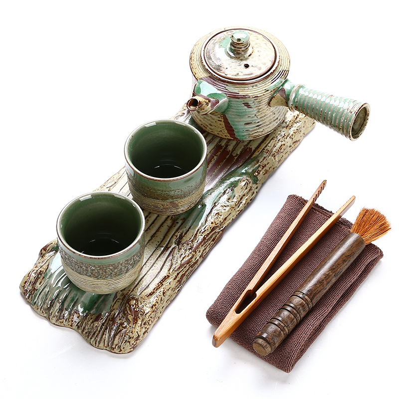 Friends is Japanese kung fu tea sets home a pot of two cups of dry terms plate of your up coarse ceramic tea set gift boxes