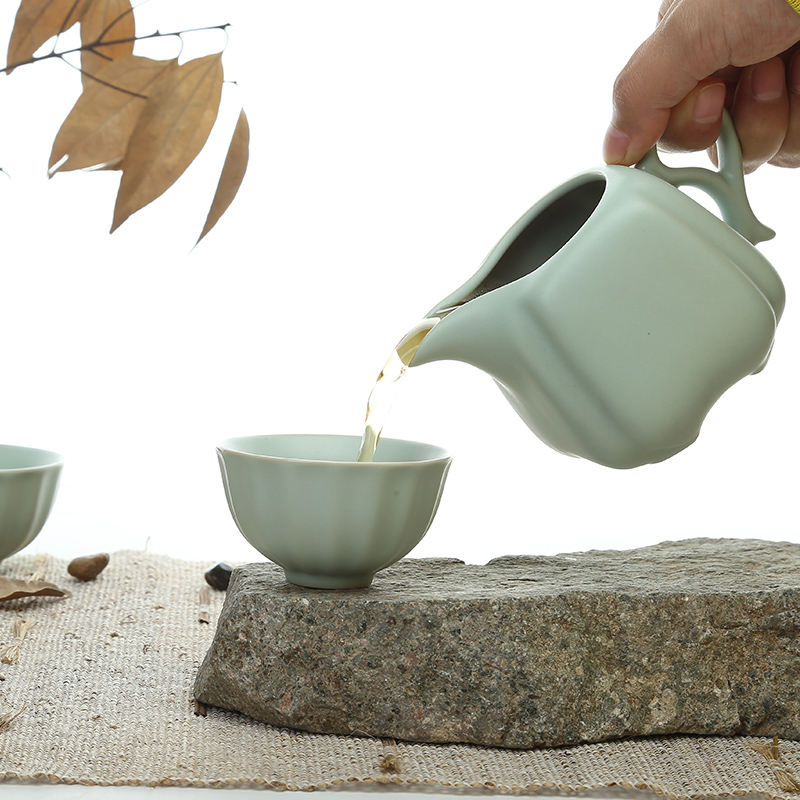 Friend is your up kung fu tea set of a complete set of ceramic tea set suit imitation song dynasty style typeface your up cracked teapot teacup