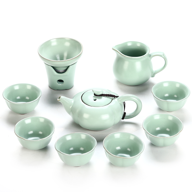 Friends is your up kung fu tea tea set the teapot tea sea, open the slice your porcelain ceramic tea set for