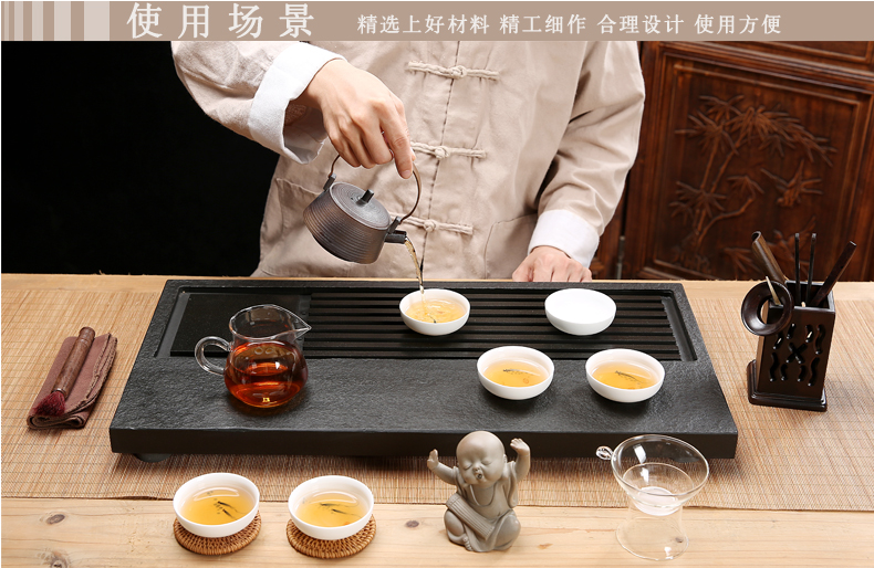 Friend is sharply stone tea tray tea set the whole piece of natural purple sand kung fu tea tea table stone tea tray are it