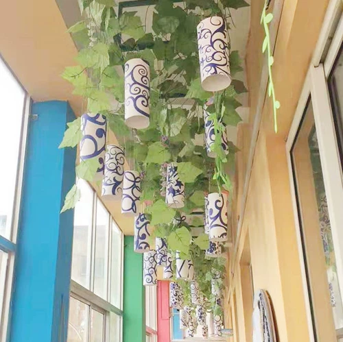 Творческий сине -белый фарфоровый мультипликационный карикатура