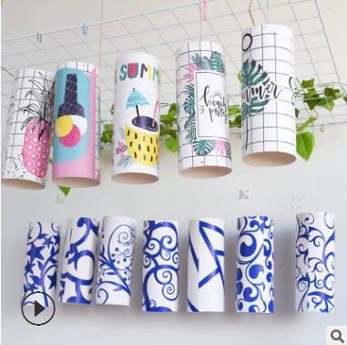 Творческий сине -белый фарфоровый мультипликационный карикатура