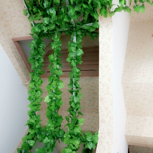 Украшения для детского сада, плетеные, торговый центр, гостиная, балкон, украшение окружающей среды, подвеска, подвесной виноградный лист, ротанг, имитация ротанга