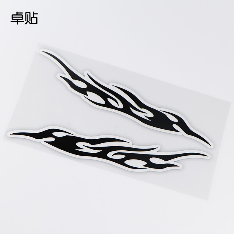 Zhuo sticker flame car rearview mirror sticker mirror car scratch cover creative decoration PH4023