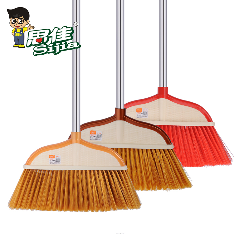 Factory direct sales of the new king size plastic soft hair broom stainless steel rod broom a broom