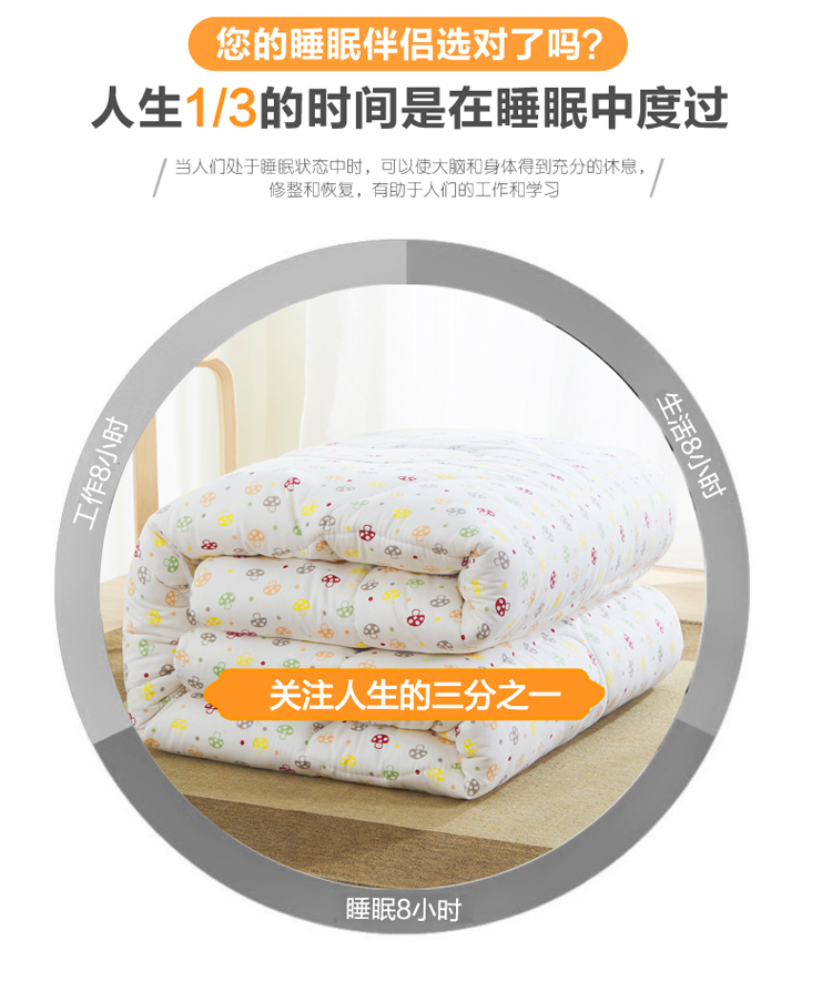Tinh khiết bông nệm pad đơn chăn dày là cốt lõi nệm nệm pad giường bông custom-made ký túc xá sinh viên - Nệm nệm cao su nhân tạo