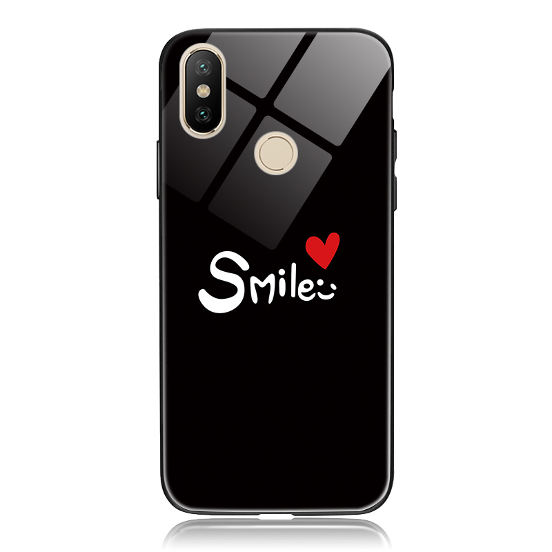 Ins網紅明星抖音mix2小米9手機保護殼6同款smile愛心6x小女生8可愛文字8se 9se創意mix3黑白色潮男xiaomi夏日mi8