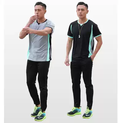 Basketball referee suit suit men's team competition T-shirt female referee suit pants basketball jacket custom printing number map