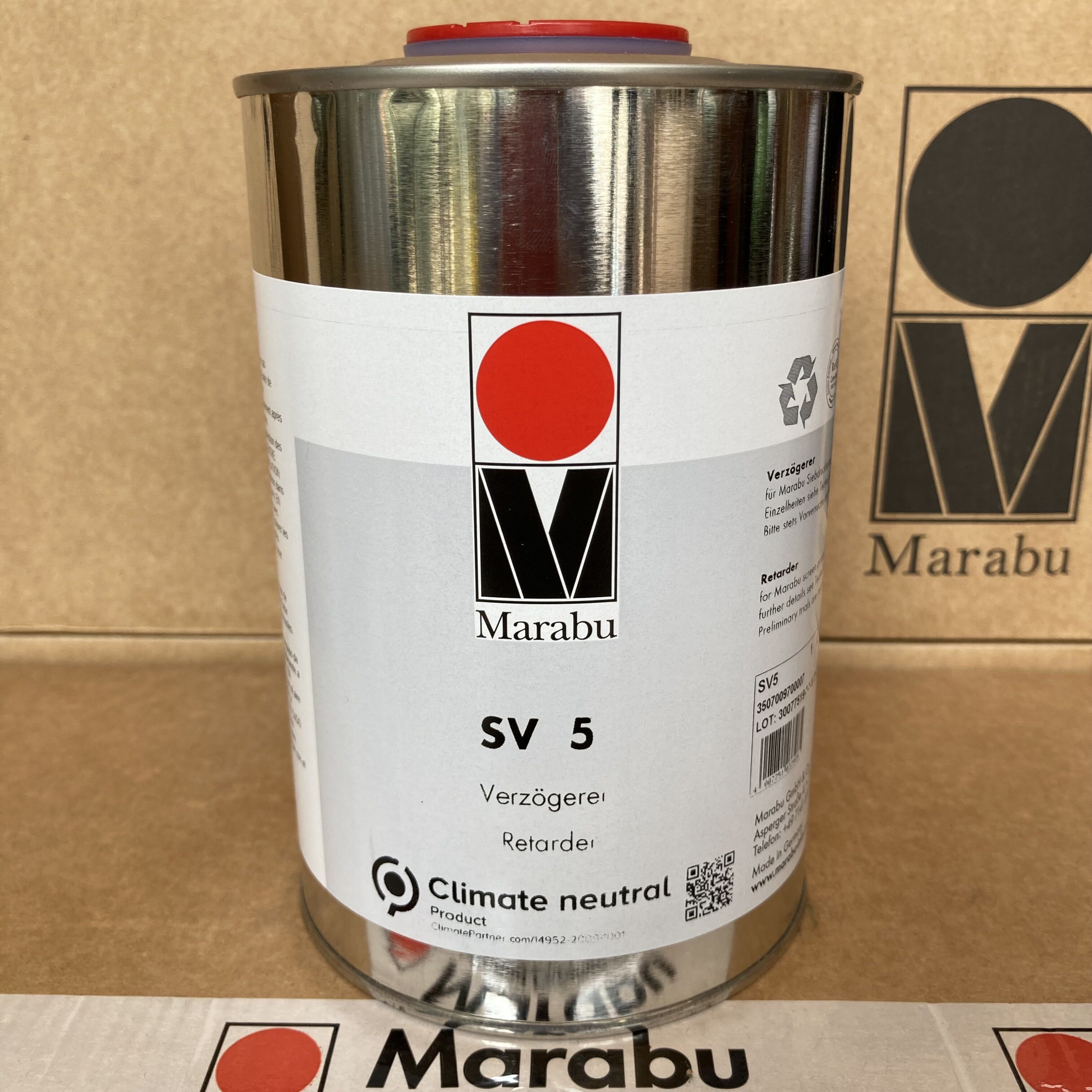 Marabu German Maraibao ink slow-drying agent SV5 medium fast-drying open oil water diluent slow-drying agent