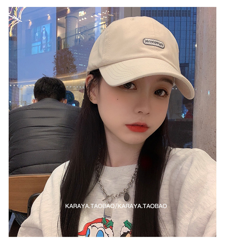 Sombrero de las mujeres primavera y otoño nueva protección solar verano gran cara ancha a lo largo de la tapa de pato versión coreana marca de moda cara visible pequeña gorra de béisbol al por mayor pic 10