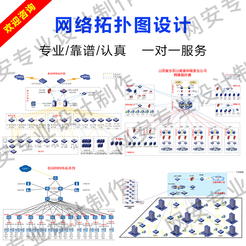 Visio Diagram Drawing for Schools, Enterprises, Hospitals, Governments, Internet Cafes, Network Topology Diagram, Dynamic Topology Diagram, Floor Plan Diagram