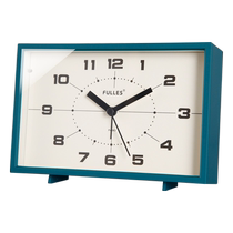 Square bedroom bedside snooze alarm clock living room desktop clock silent retro clock childrens night lamp table clock