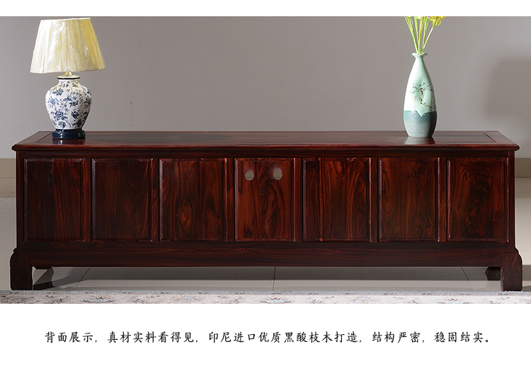 Gỗ gụ bốn cửa bốn cánh bằng gỗ hồng châu Phi Indonesia gỗ hồng mộc đen lá rộng Dalbergia tủ sàn - Buồng tủ áo nhựa