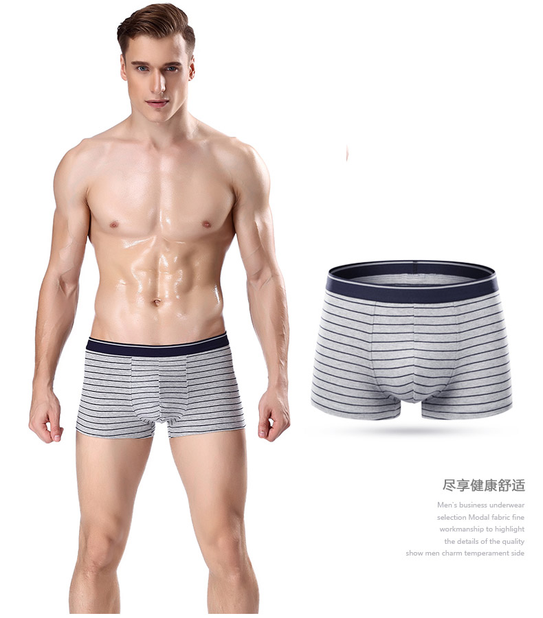 Nam Cực đồ lót nam võ sĩ nam cotton sinh viên thoáng khí quần bốn điểm đầu thanh niên thủy triều cá tính phiên bản Hàn Quốc LM quần lót nam big size
