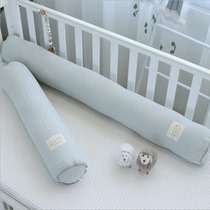 ins baby bed surround cylindrical anti-collision buffer bed relies on the baby fence 100% cotton bed mid-bed block removable and washable edge guard