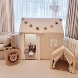 ins style children's tent game house indoor princess castle home small house reading corner play house toy house