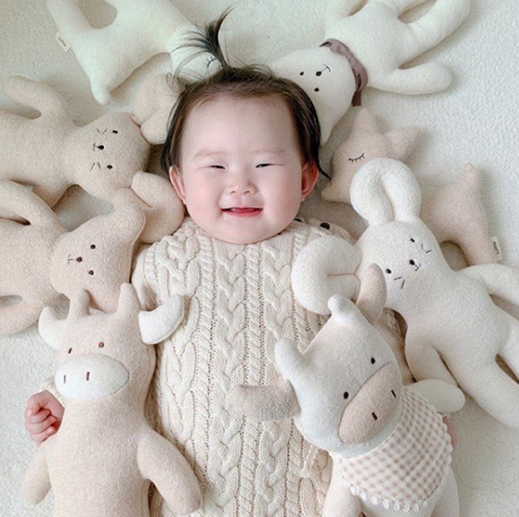 ins north European wind freshman baby soothing cloth dolls small bear companion sleep coaxing baby plush toy accessible