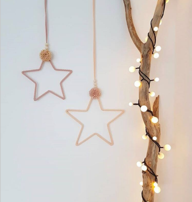 INS style five-pointed star hanging wall hanging creative girl heart home hanging small fresh artistic style