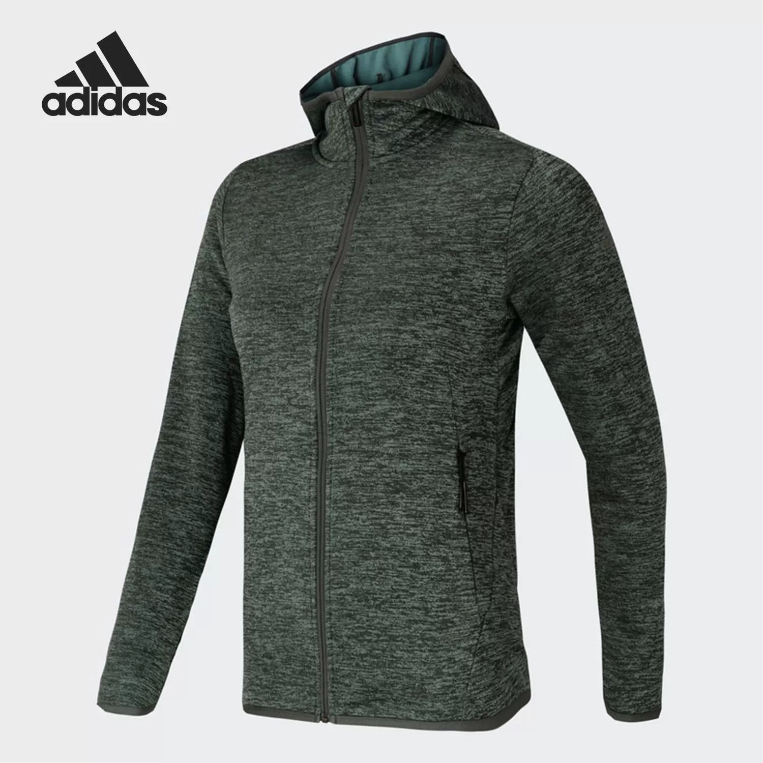 Куртка Adidas с капюшоном и молнией для отдыха, коллекция 2021