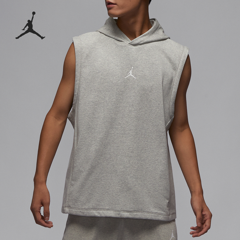 Nike Official Authentic Jordan New Men's Knitted Sleeveless Hooded Vest Dz0572-050