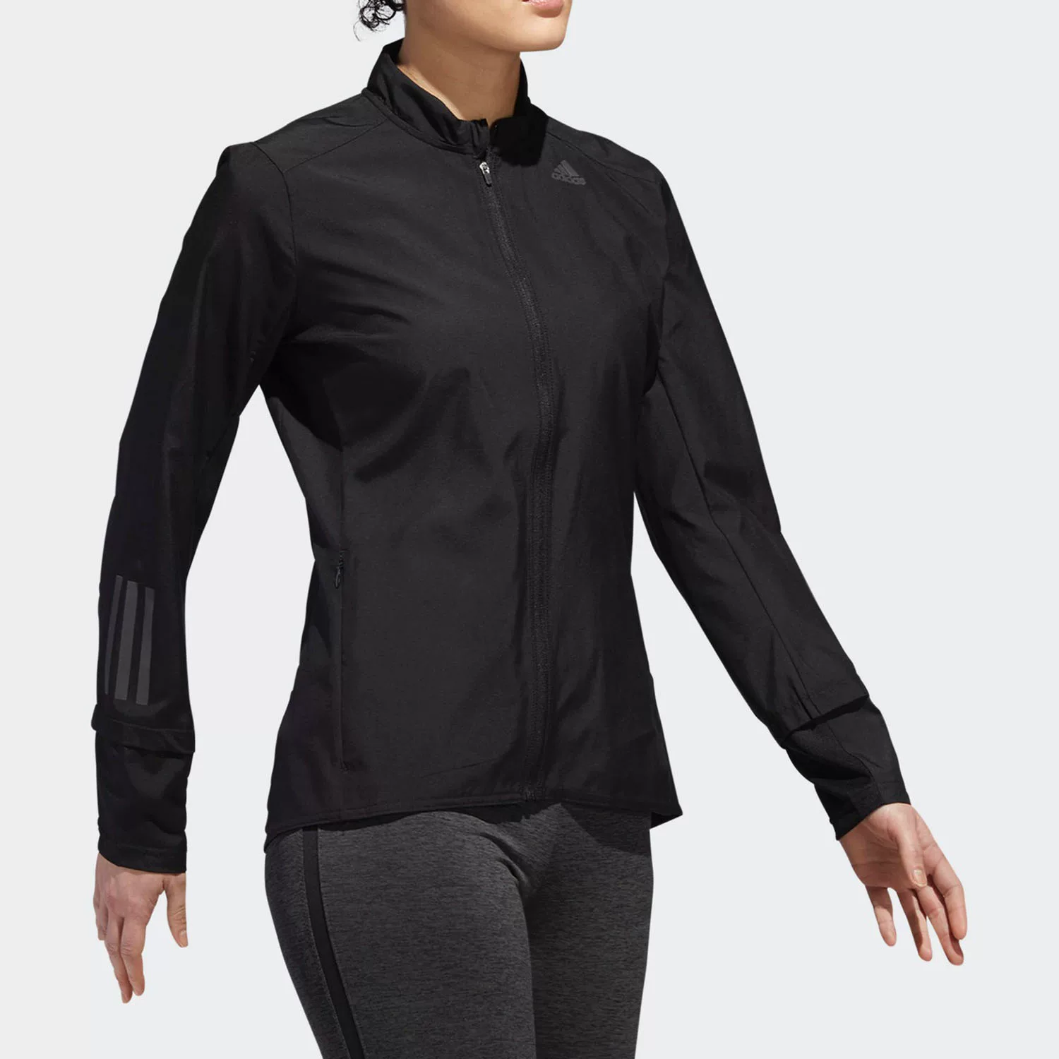 Куртка спортивная Adidas для тренировок, официальный продукт, slim fit, для бега