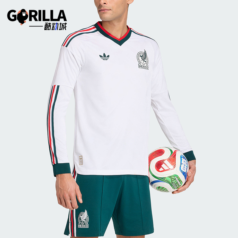 Adidas/Adidas Genuine Clover Men's Breathable Training Football Jersey Long-Sleeved T-Shirt Jz2769